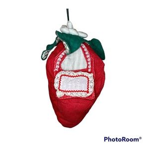 VINTAGE 1980s HANDMADE STRAWBERRY SHORTCAKE LARGE STRAWBERRY CARRYING CASE
